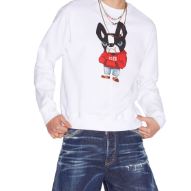 *RED CIRO ROUND NECK SWEATSHIRT