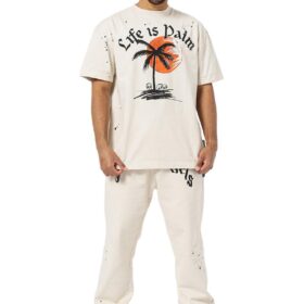 Palm Angels slogan-print crew-neck T-shirt