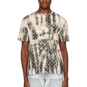 AMIRI Logo Bleached Cotton T-shirt