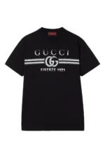 Cotton jersey T-shirt with Gucci print - Image 3