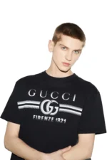 Cotton jersey T-shirt with Gucci print - Image 5
