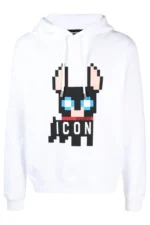 Ciro's Pixelated Charm Icon Hoodie White