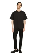 Dolce and Gabbana Cotton T-shirt with metal logo - Image 2