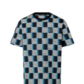 LOUIS VUITTON Damier Short-Sleeved Cotton T-Shirt