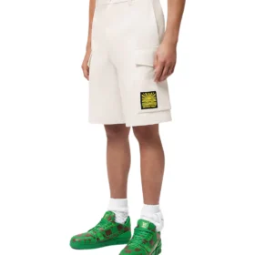 LOUIS VUITTON Embroidered cotton cargo shorts
