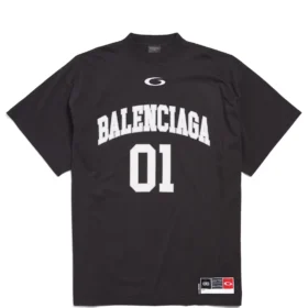 Balenciaga Men's Basketball Series - Oversized T-shirt in Black