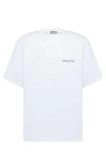 Dior Tag T-Shirt Relaxed Fit White Cotton Jersey