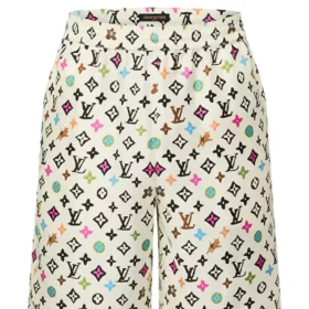 Louis Vuitton Monogram Printed Silk Shorts