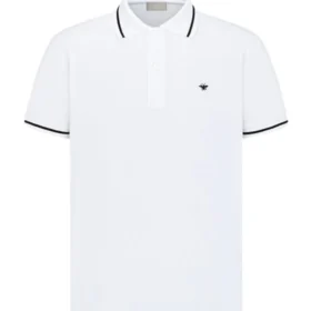 Dior Polo shirt White with bee embroidery