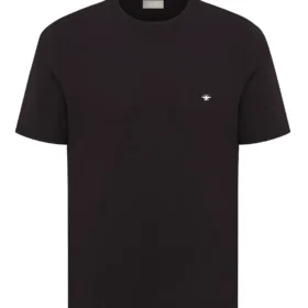 Dior Black T-shirt with bee embroidery