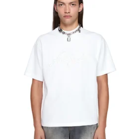 Acne Studio Logo t-shirt - Relaxed fit Optic White