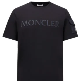 Moncler Sleeve Pocket T-shirt Black