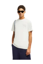 Moncler Embroidered Logo Cotton T-Shirt White - Image 2