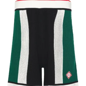 Casa Blanca Striped Mesh Shorts