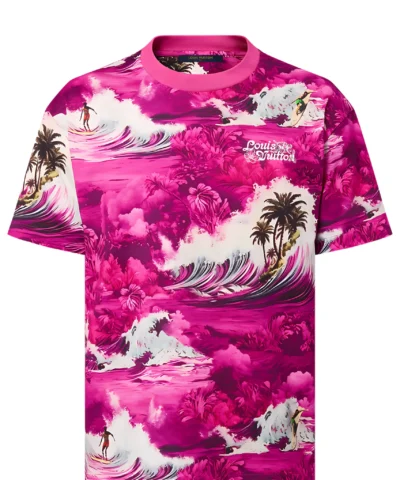 *Louis Vuitton Printed Cotton Short Sleeve T-Shirt