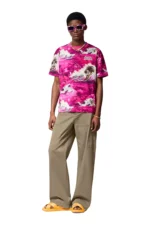 *Louis Vuitton Printed Cotton Short Sleeve T-Shirt - Image 2