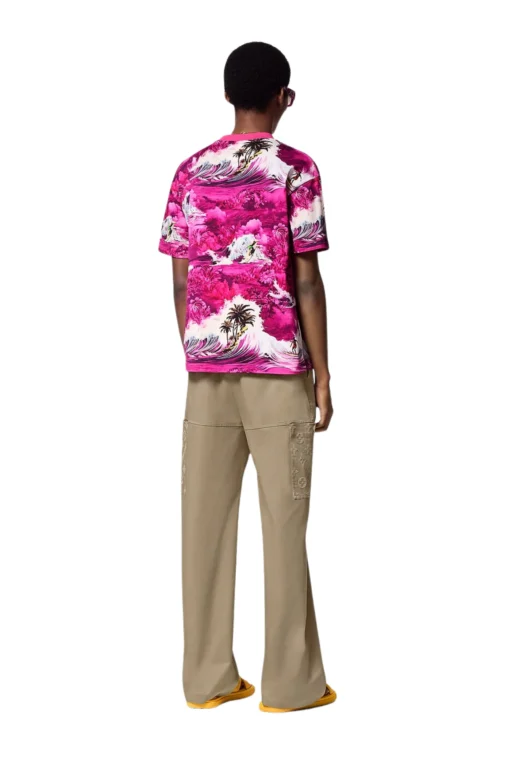 *Louis Vuitton Printed Cotton Short Sleeve T-Shirt - Image 5