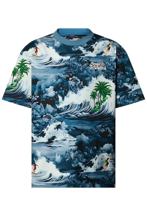 *Louis Vuitton Printed Short-Sleeved Cotton T-Shirt - Image 1