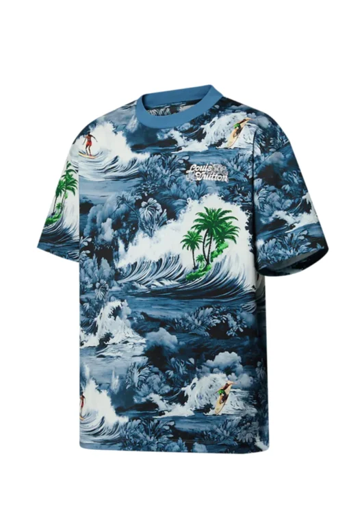 *Louis Vuitton Printed Short-Sleeved Cotton T-Shirt - Image 2