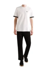 *Moncler Logo-Appliquéd Cotton-Jersey T-Shirt - White - Image 2