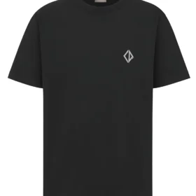 Dior CD Diamond T-Shirt, Black Cotton Jersey Relaxed Fit