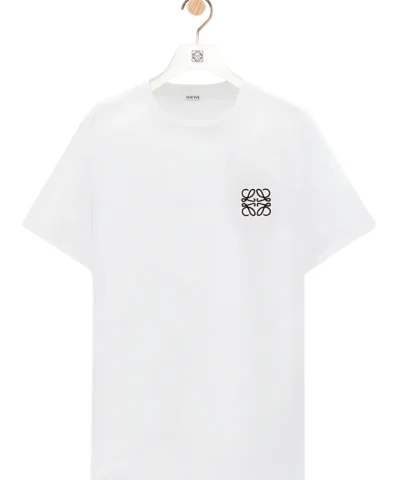 Loewe Regular fit white T-shirt in cotton