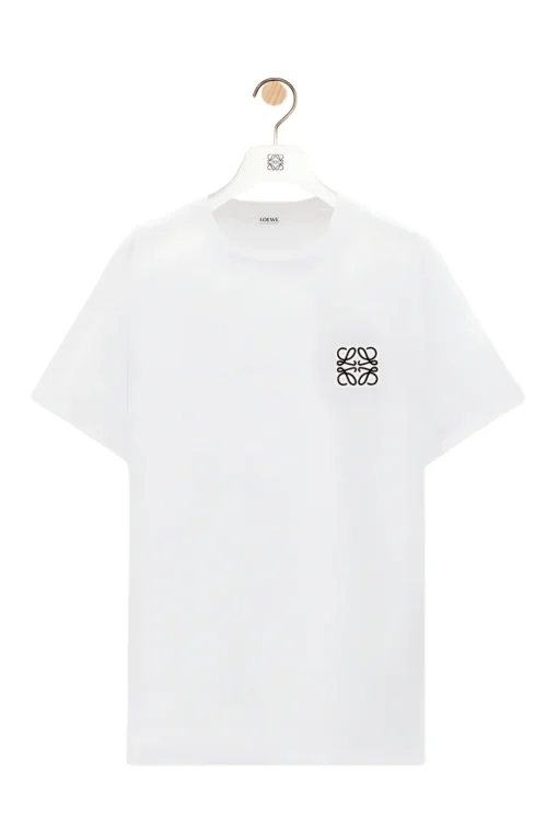 Loewe Regular fit white T-shirt in cotton - Image 1