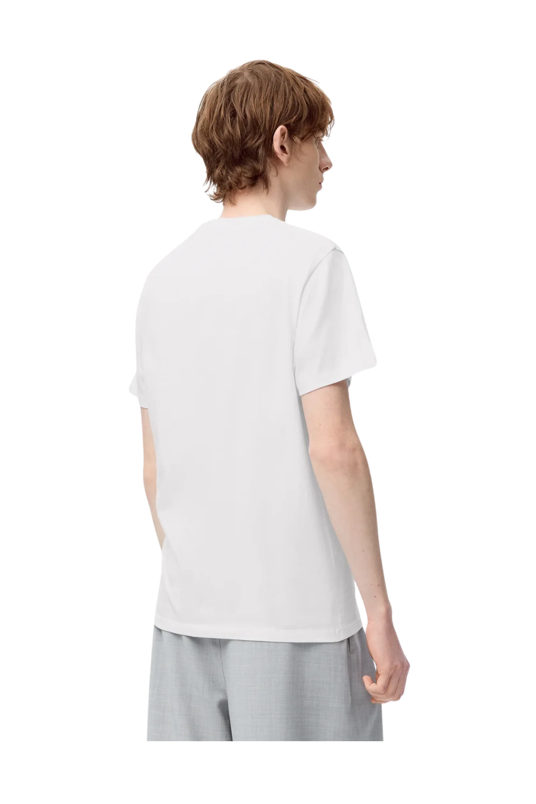 (XXX) H526Y22X75_4 Loewe Regular fit white T-shirt in cotton - Image 4