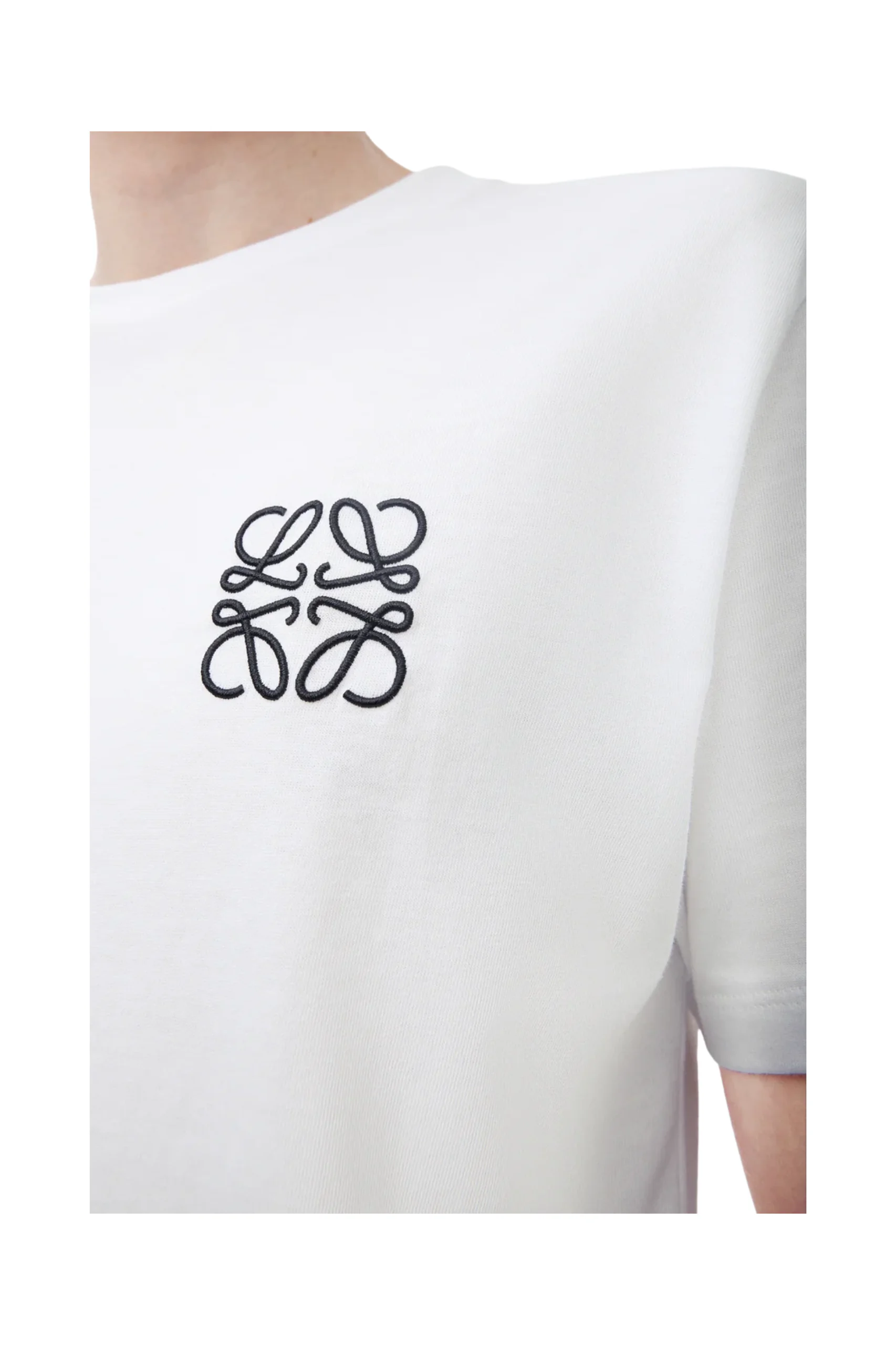 (XXX) H526Y22X75_5 Loewe Regular fit white T-shirt in cotton - Image 5