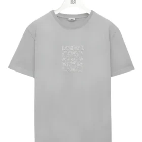 *Loewe Relaxed fit Light Grey T-shirt in cotton