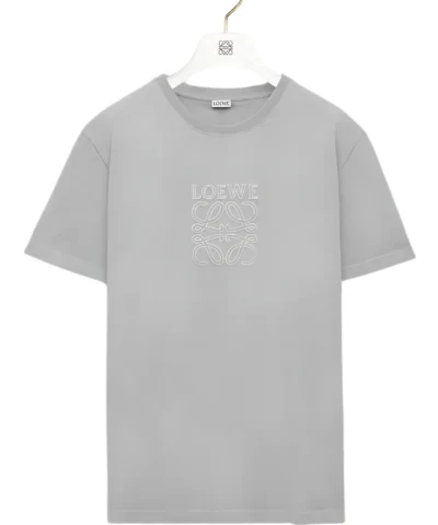 *Loewe Relaxed fit Light Grey T-shirt in cotton