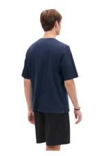 *Hermes "H Puzzle" océan t-shirt with leather detail - Image 2