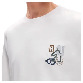 Hermes "H Puzzle" t-shirt with leather detail