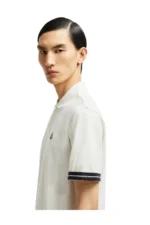 *Moncler Logo White Cotton Piquet Polo Shirt – Bild 4