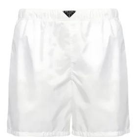 Prada Re-Nylon swim trunks White