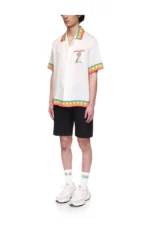 Casa Blanca Leaning Column Short Sleeve Silk Shirt – Bild 4