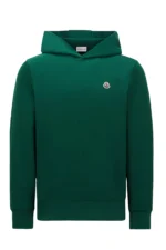 Moncler Logo Patch Cotton Hoodie