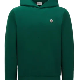 Moncler Logo Patch Cotton Hoodie