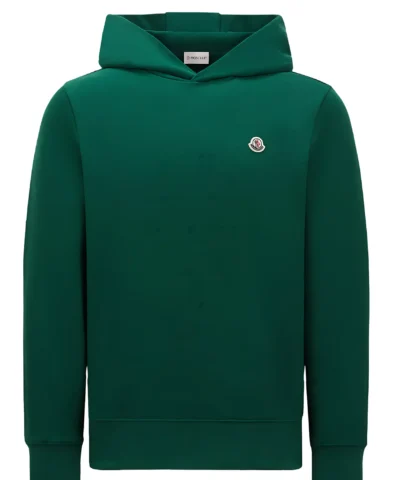 Moncler Logo Patch Cotton Hoodie