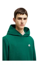 Moncler Logo Patch Cotton Hoodie - Image 2