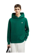 Moncler Logo Patch Cotton Hoodie - Image 3