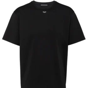 Prada Stretch cotton Black T-shirt with logo