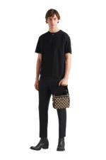 Prada Stretch cotton Black T-shirt with logo - Image 2