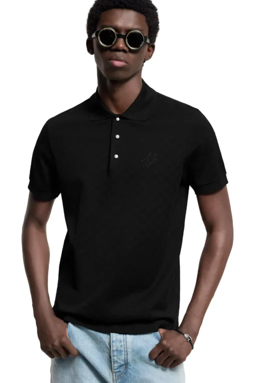 *Louis Vuitton Damier Signature Polo Shirt - Image 1