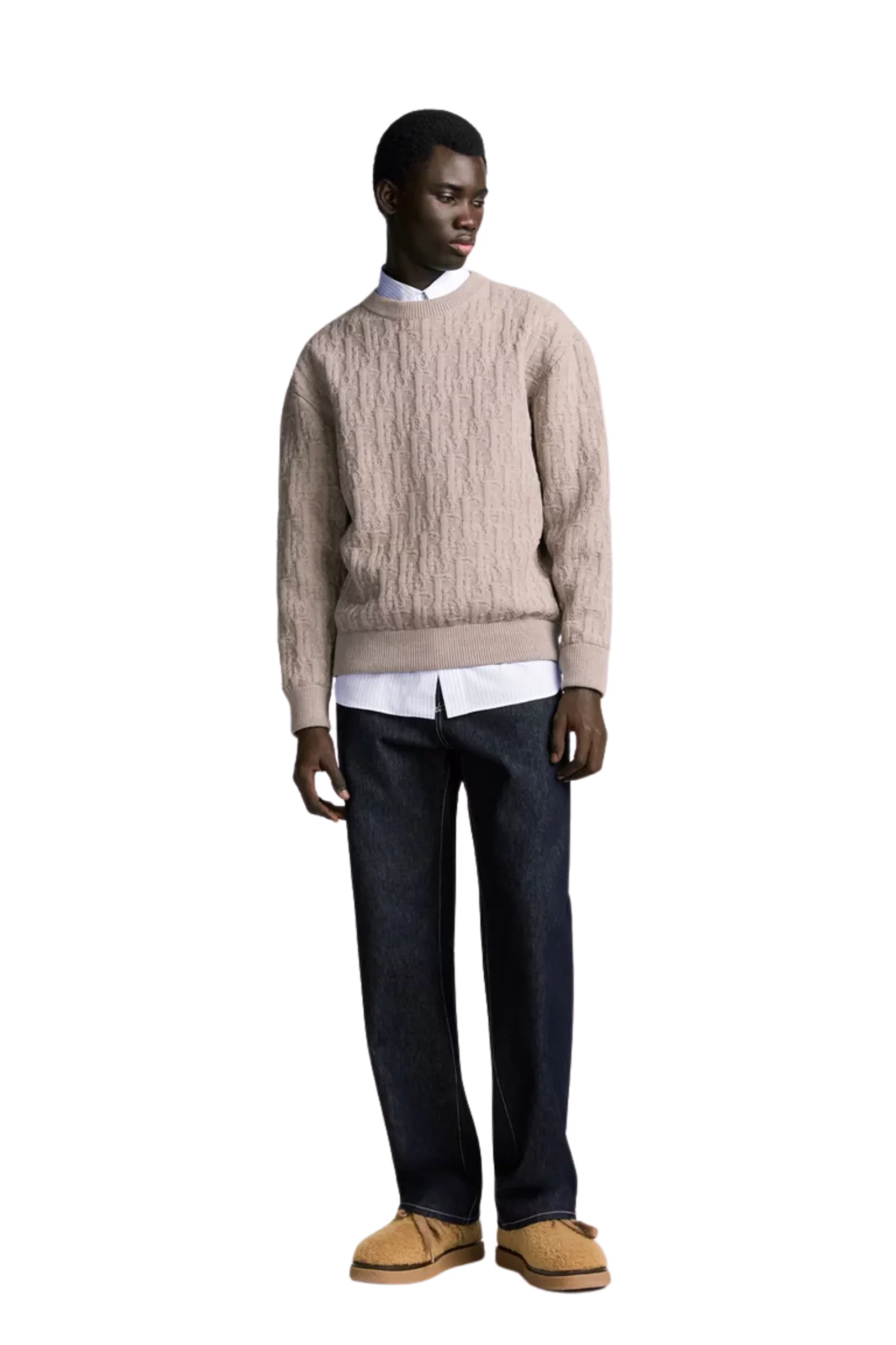 (XXX) 513M634A7003_C120_3 Dior Oblique Pullover Beige – Bild 3