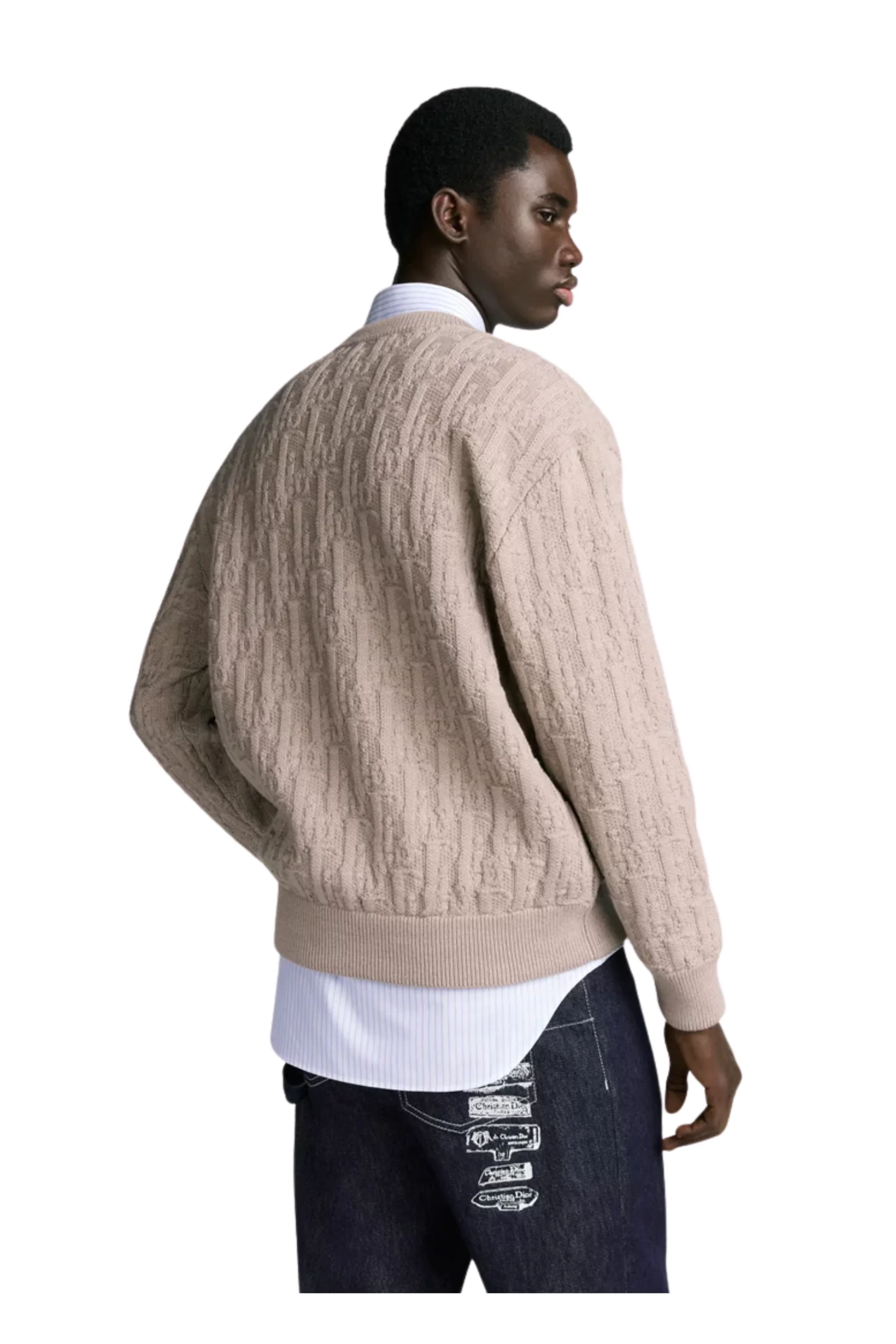 (XXX) 513M634A7003_C120_4 Dior Oblique Pullover Beige – Bild 6