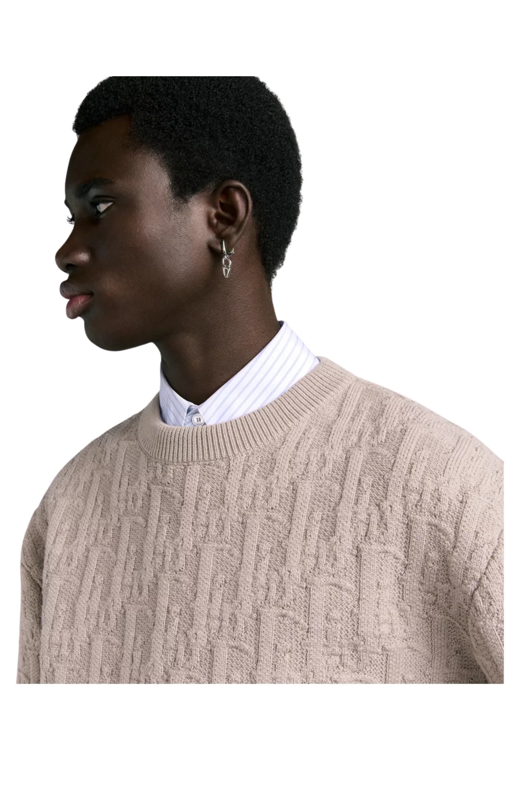 (XXX) 513M634A7003_C120_5 Dior Oblique Pullover Beige – Bild 4