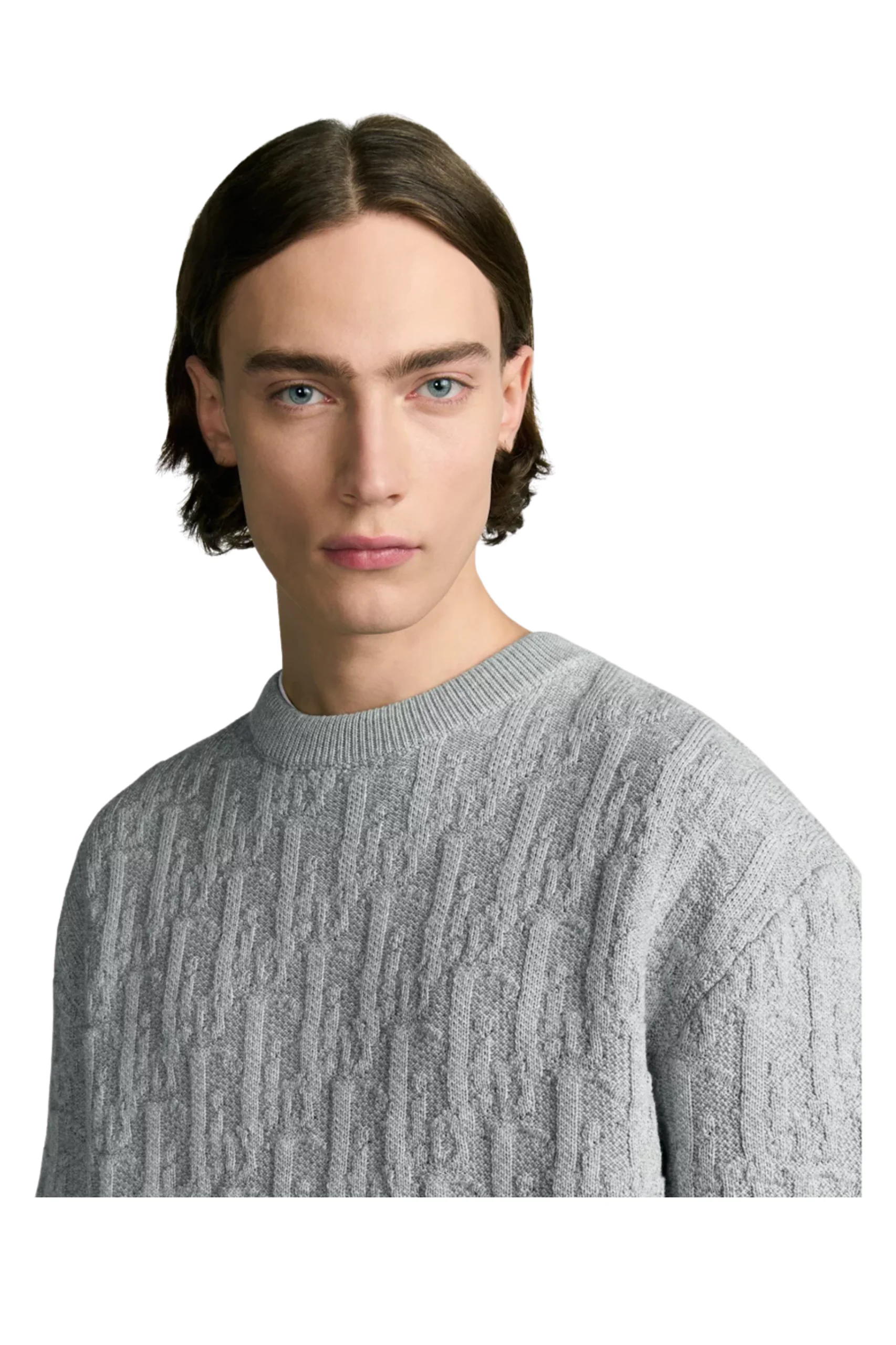 (XXX) 513M634A7003_C880_2 Dior Oblique Pullover Grey - Image 2