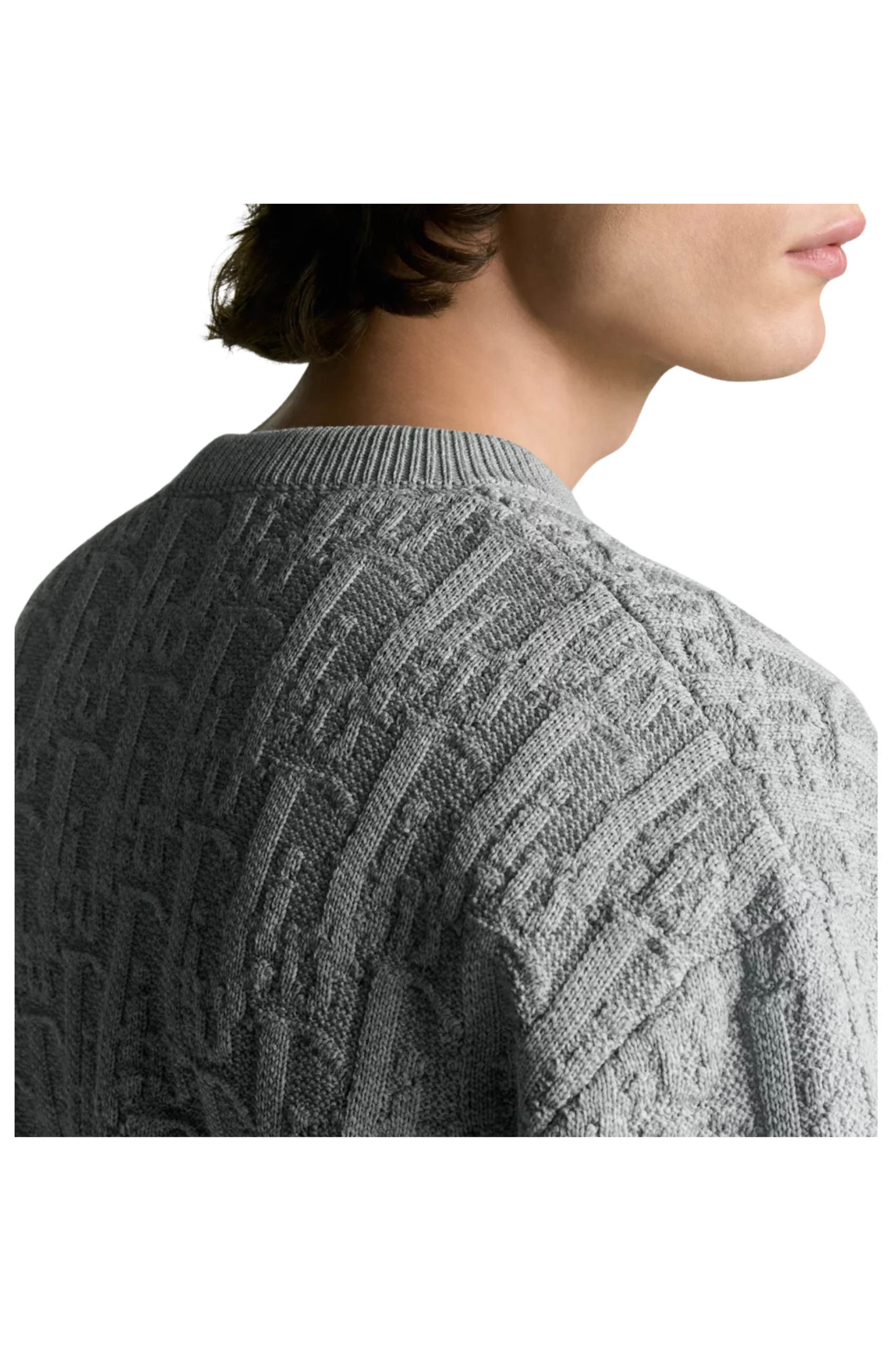 (XXX) 513M634A7003_C880_5 Dior Oblique Pullover Grey - Image 4
