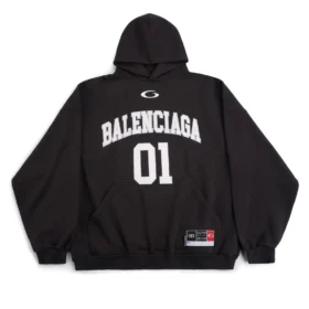 Balenciaga Men's Basketball Series - Hoodie Large Fit in Black